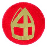 Button 'Sint Mijter' Rood